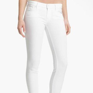 MOTHER The Looker' White Skinny Stretch Jeans